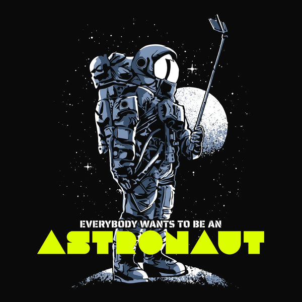 SELFIE ASTRONAUT - Unisex Heavyweight T-Shirt - Unisex T-Shirt