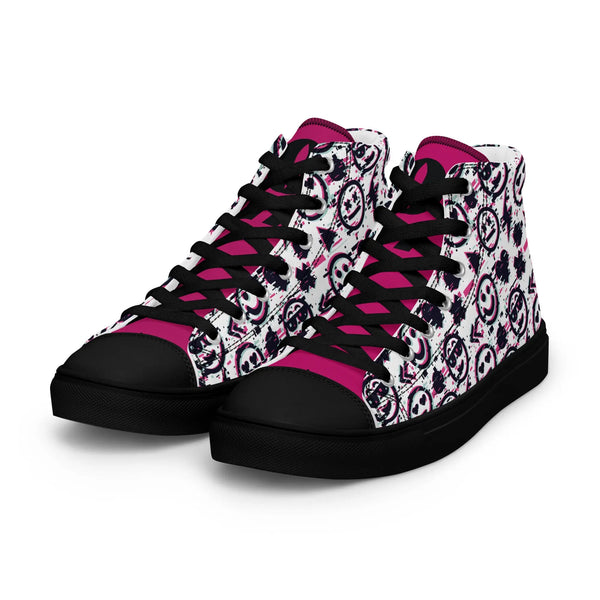 SMILEY - high top canvas shoes - Shoes