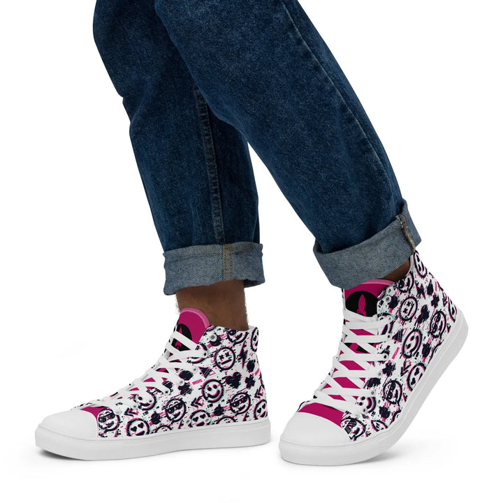 DOPE SMILE - high top canvas shoes - Shoes
