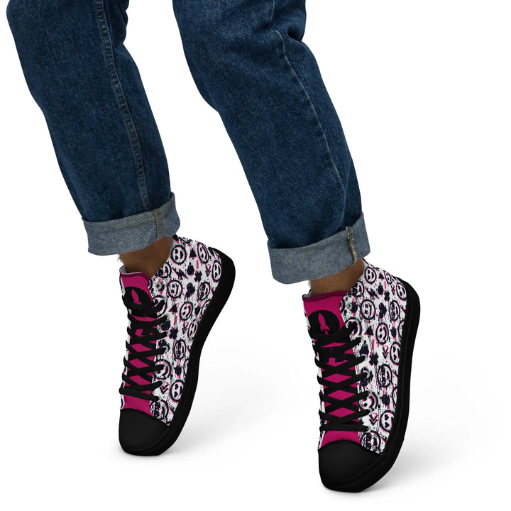 DOPE SMILE - high top canvas shoes - Shoes