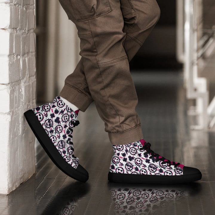 DOPE SMILE - high top canvas shoes - Shoes