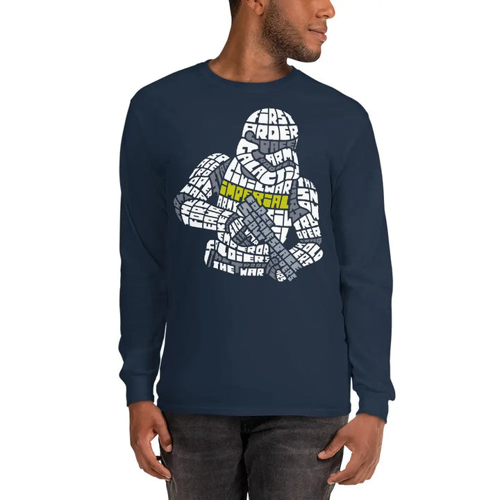 STORM TROOP IMPERIAL - Long Sleeve Shirt - Navy / S - Unisex Long Sleeve