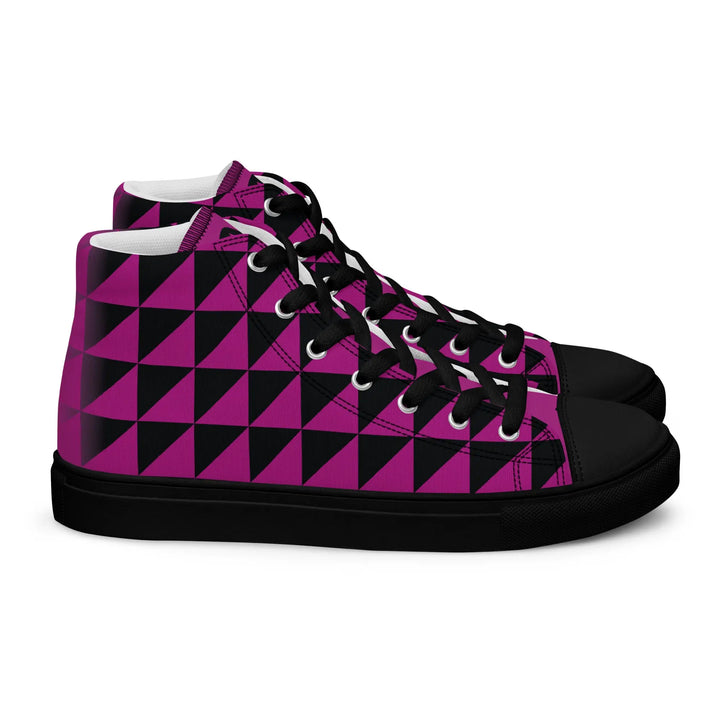 TRIANGLE ANGULAR - Optical Illusion high top canvas shoes - Shoes