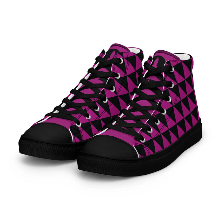 TRIANGLE ANGULAR - Optical Illusion high top canvas shoes - Shoes