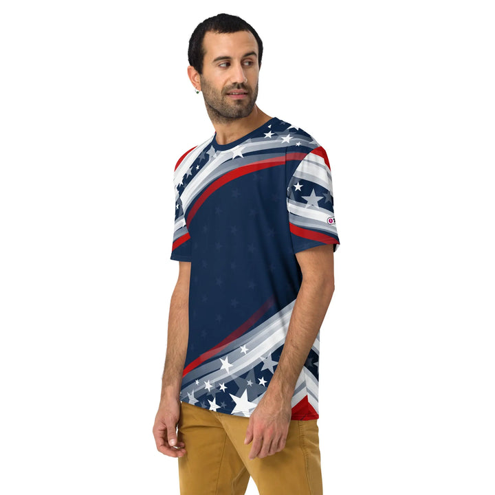 USA GRAFIK STRIPES - t-shirt with all-over rpint - Unisex T-Shirt