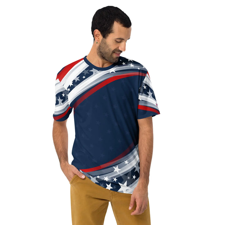 USA GRAFIK STRIPES - t-shirt with all-over rpint - Unisex T-Shirt
