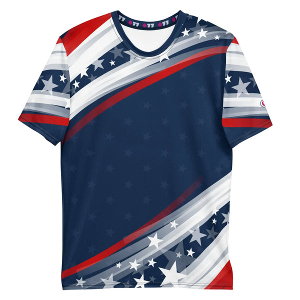 USA GRAFIK STRIPES - t-shirt with all-over rpint - XS - Unisex T-Shirt