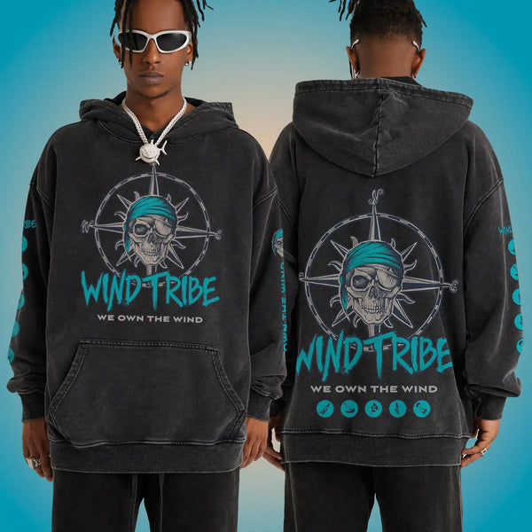 WindTribe Watersports - Super Heavyweight Oversized Retro Hoodie - Hoodie
