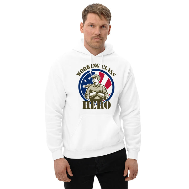 WORKING CLASS HERO - Hoodie - White / S - Unisex Hoodie